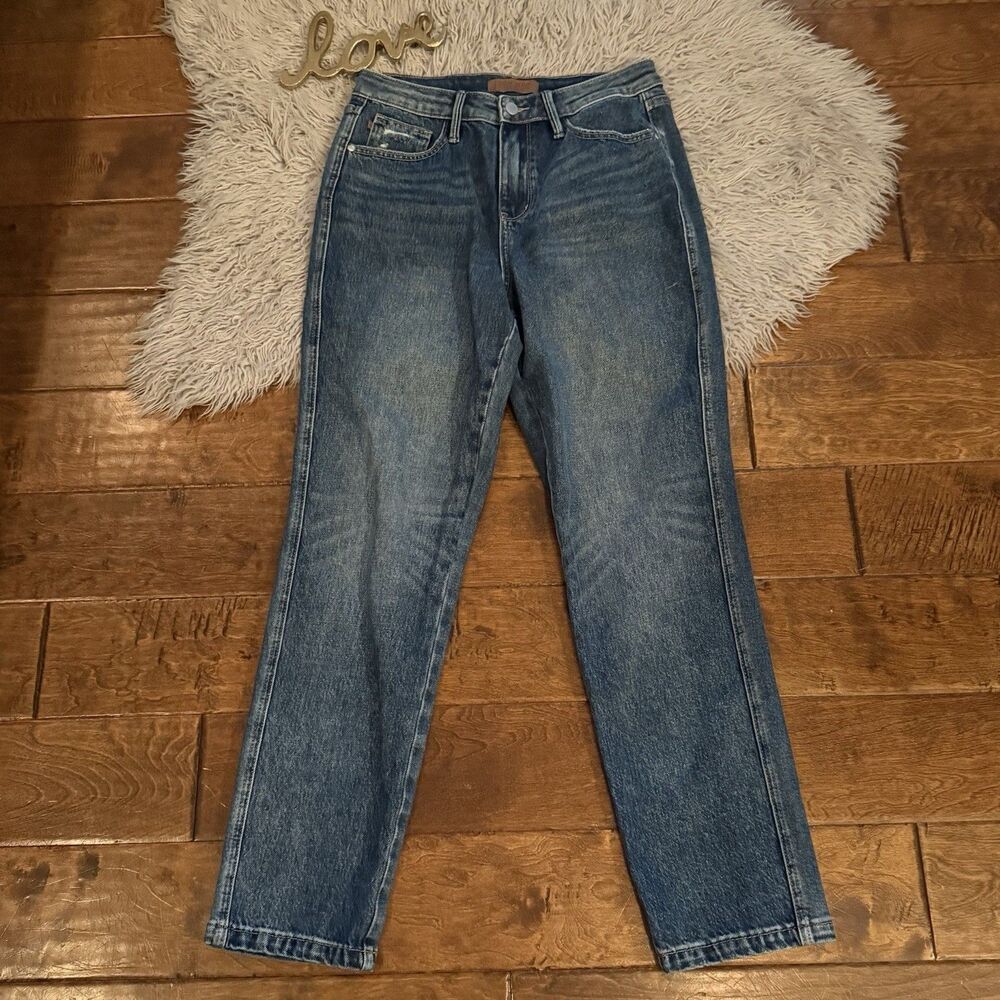 Judy Blue Los Angeles Straight Fit Jeans Medium Wash Size 7/28 JB88922